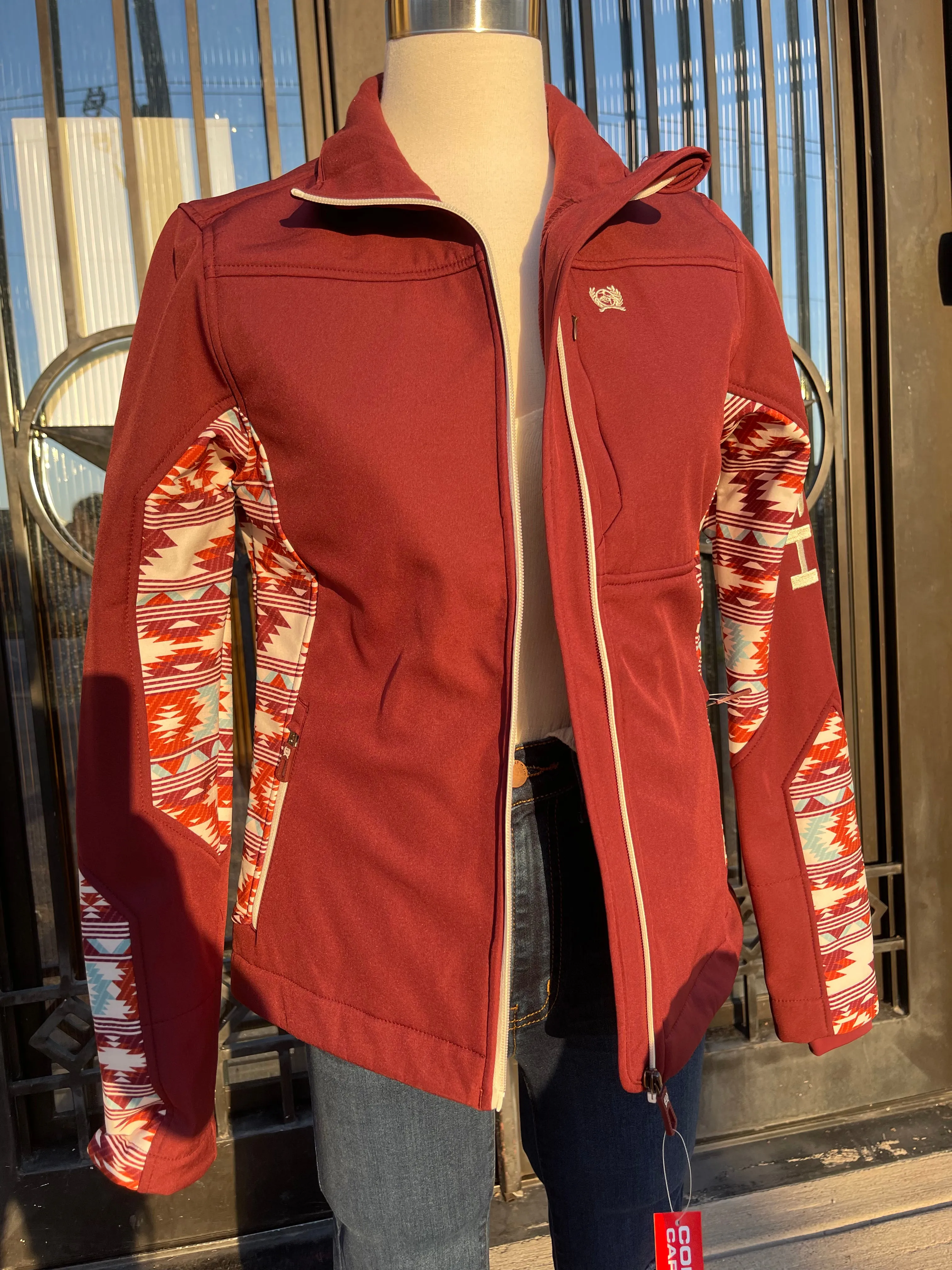 “ Lilly “ | WOMEN CINCH JACKET MAROON  JACKET BURGUNDY MAJ9857001