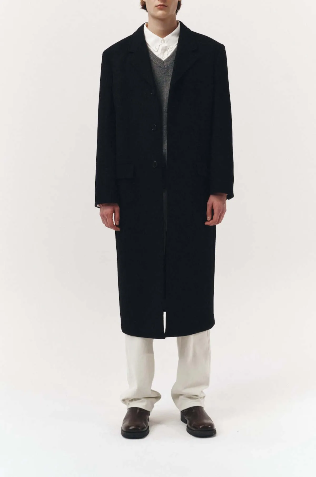 2-way 3 Button Cashmere Coat