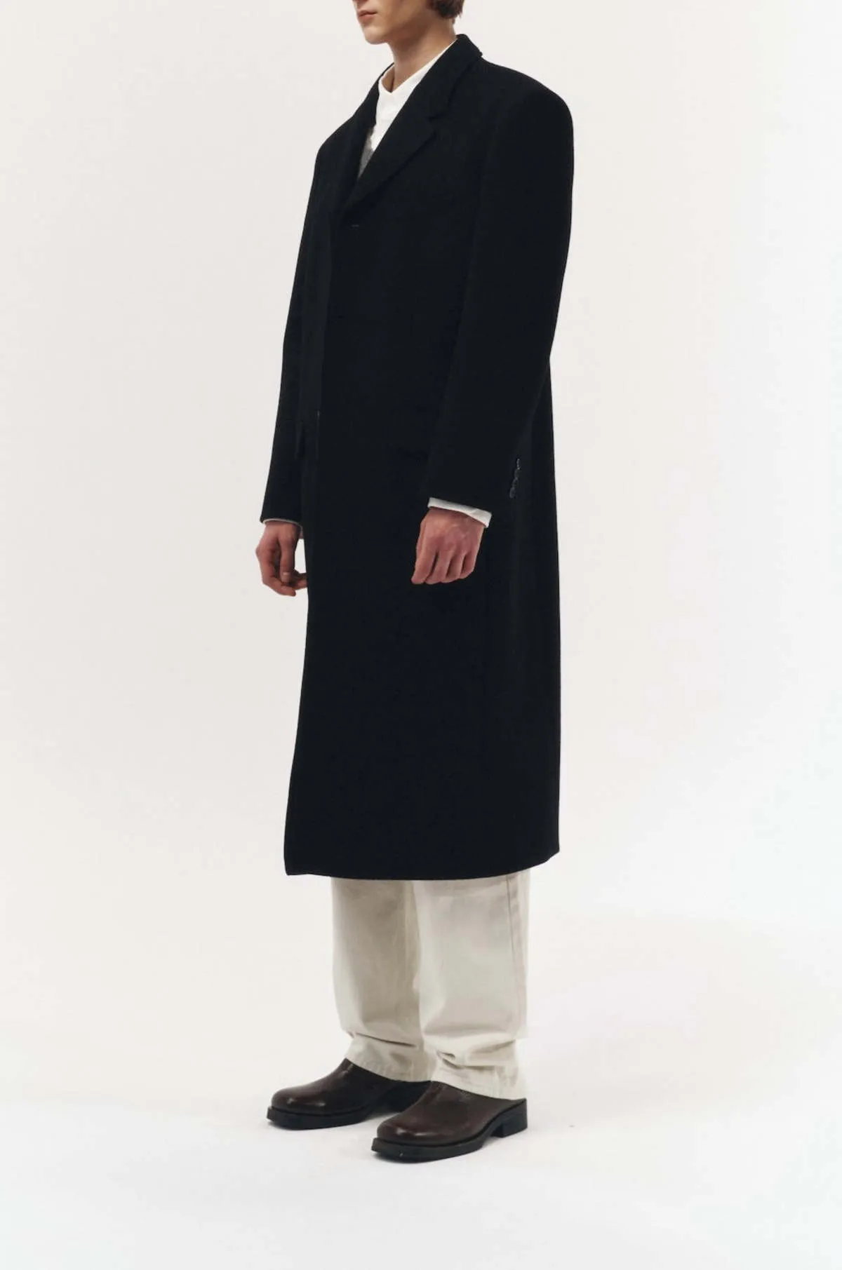 2-way 3 Button Cashmere Coat