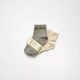 [30%OFF]Antoinette - Short openwork cotton lisle socks