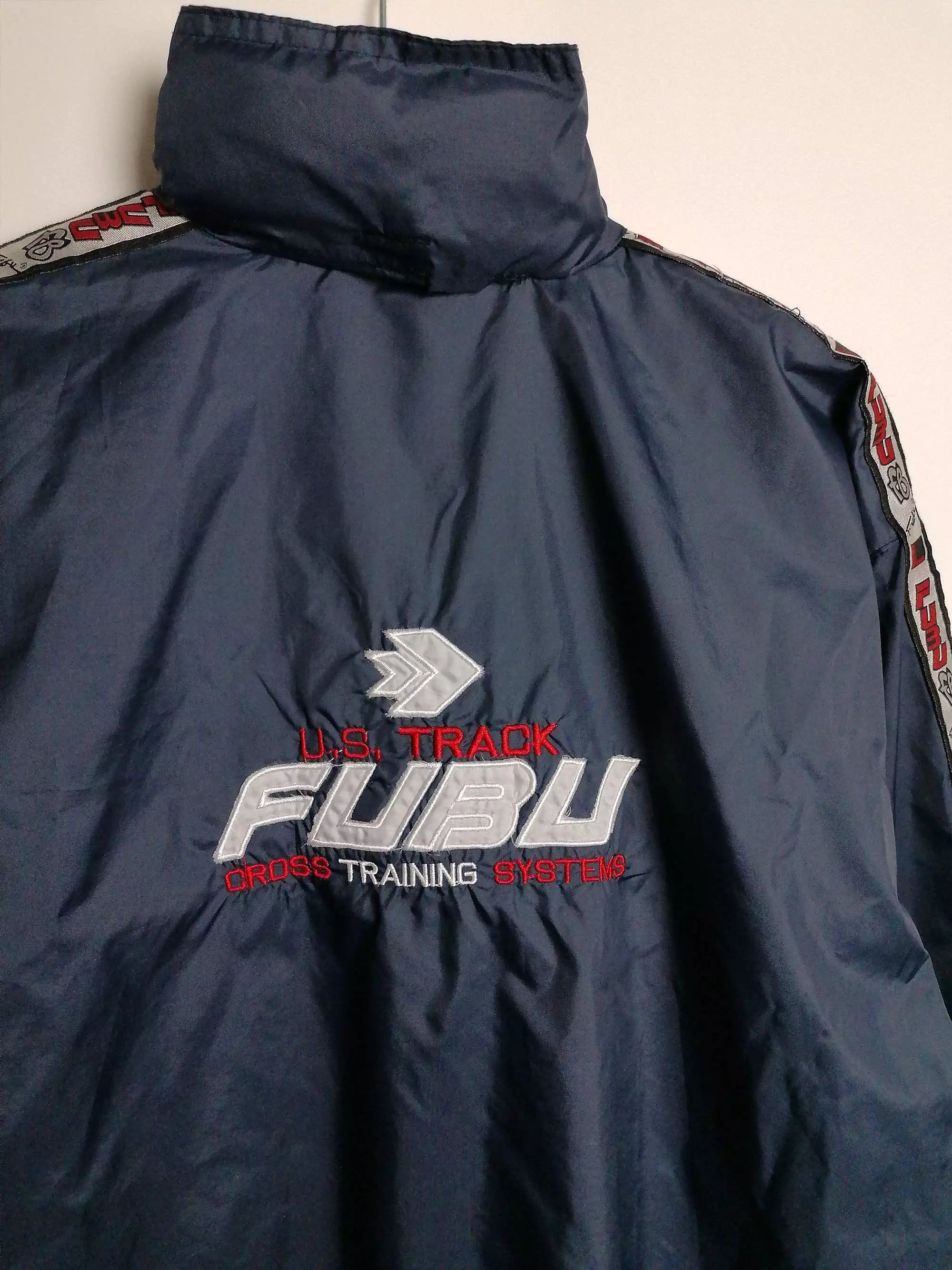 90's FUBU The Collection Windbreaker Tape Logo -  size S-M