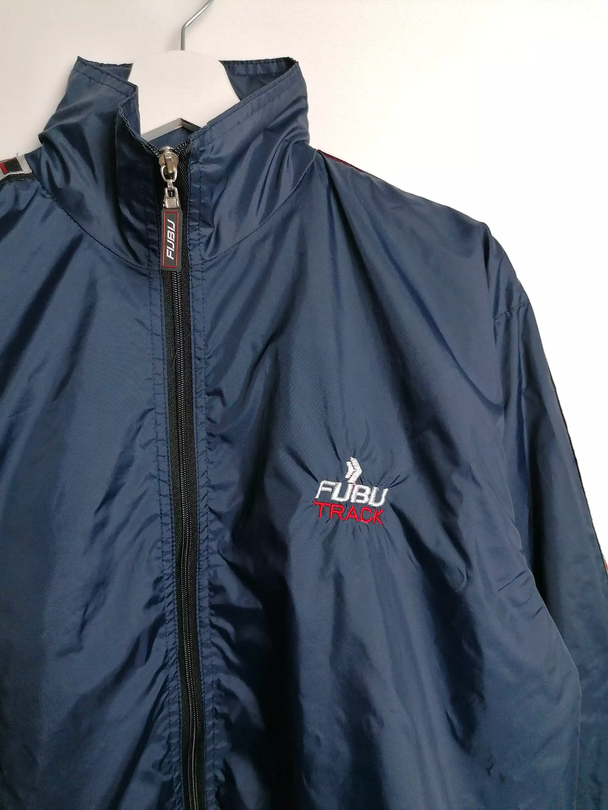 90's FUBU The Collection Windbreaker Tape Logo -  size S-M