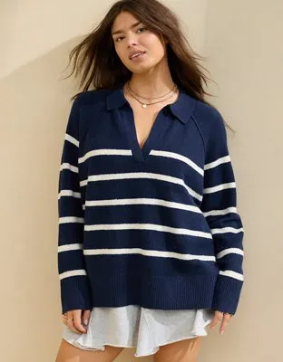 Aerie Unreal Polo Sweater-