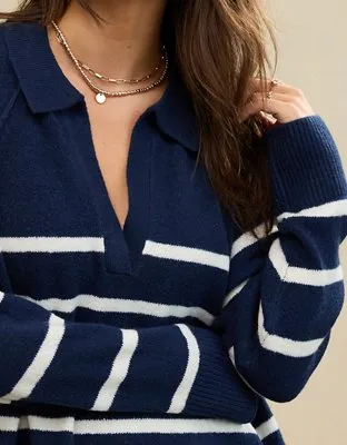 Aerie Unreal Polo Sweater-