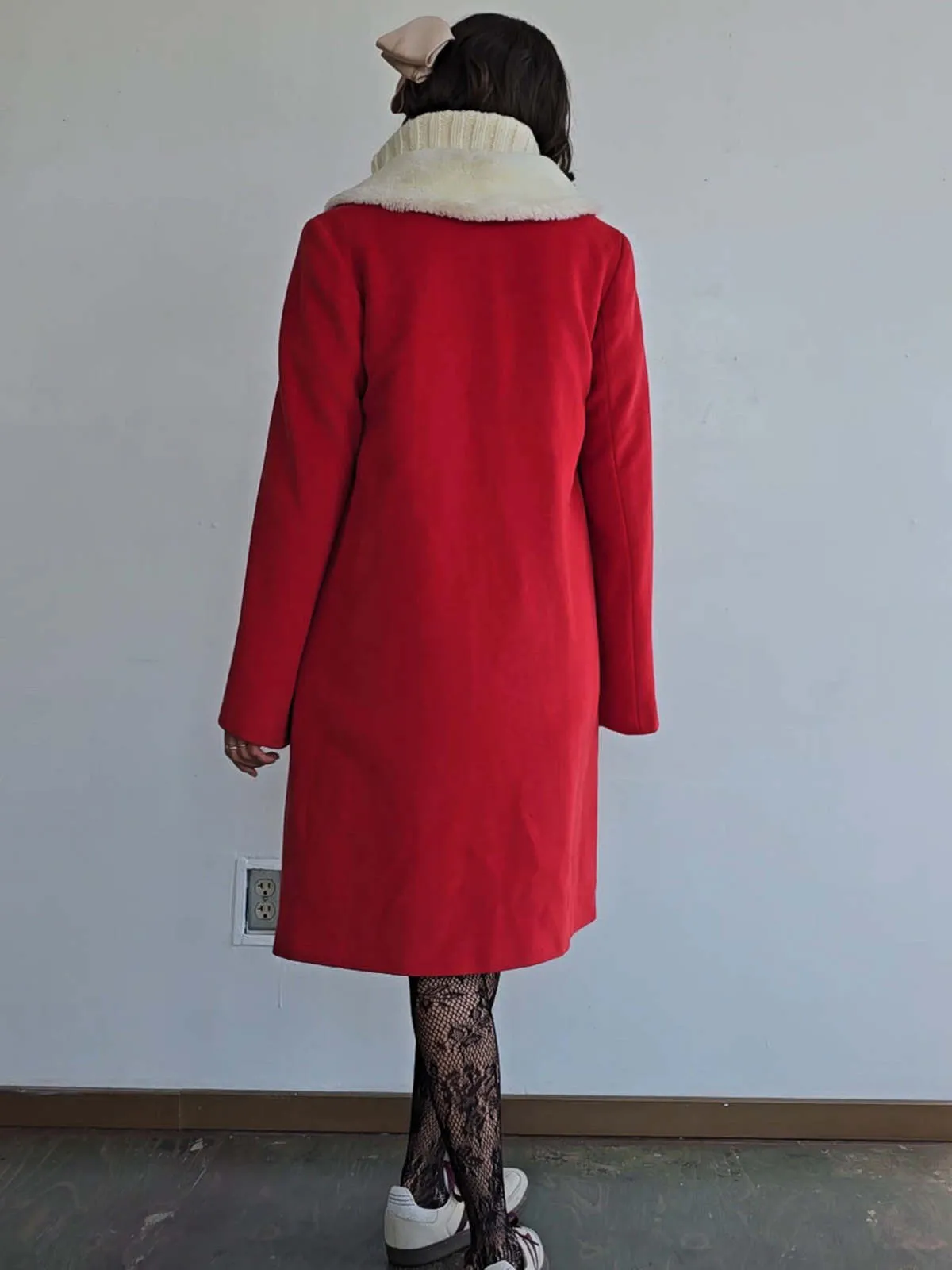 Agnes B Candy Apple Coat - Red