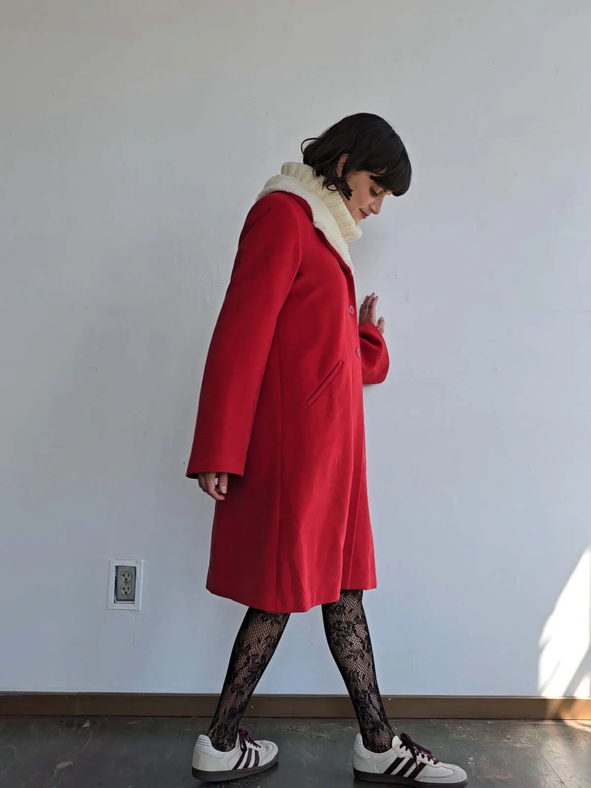 Agnes B Candy Apple Coat - Red