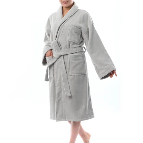 Alpine Swiss Blair Womens Cotton Terry Cloth Bathrobe Shawl Collar Velour Spa Robe