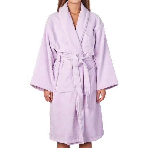 Alpine Swiss Blair Womens Cotton Terry Cloth Bathrobe Shawl Collar Velour Spa Robe