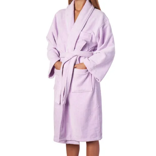 Alpine Swiss Blair Womens Cotton Terry Cloth Bathrobe Shawl Collar Velour Spa Robe