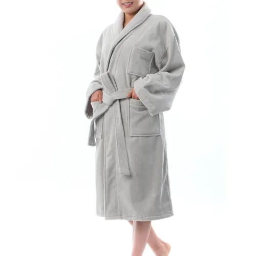 Alpine Swiss Blair Womens Cotton Terry Cloth Bathrobe Shawl Collar Velour Spa Robe