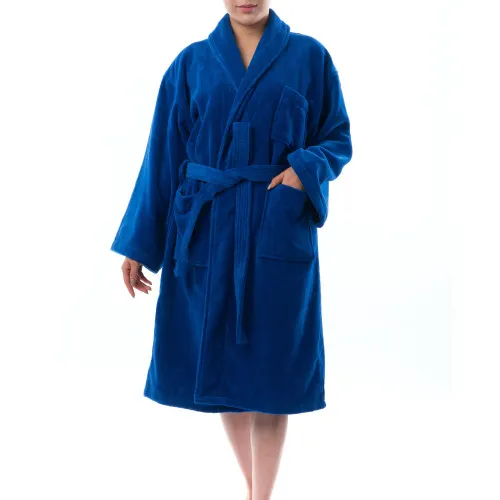 Alpine Swiss Blair Womens Cotton Terry Cloth Bathrobe Shawl Collar Velour Spa Robe