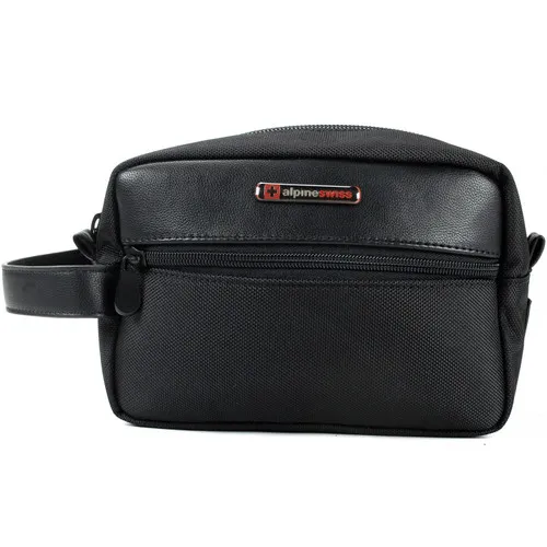 Alpine Swiss Hudson Travel Toiletry Bag Shaving Dopp Kit Case