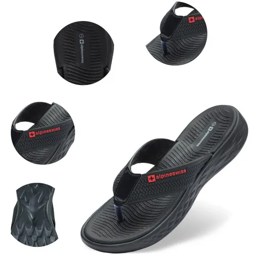 Alpine Swiss Katie Womens Flip Flops Comfortable Outdoor Walking Thong Sandals