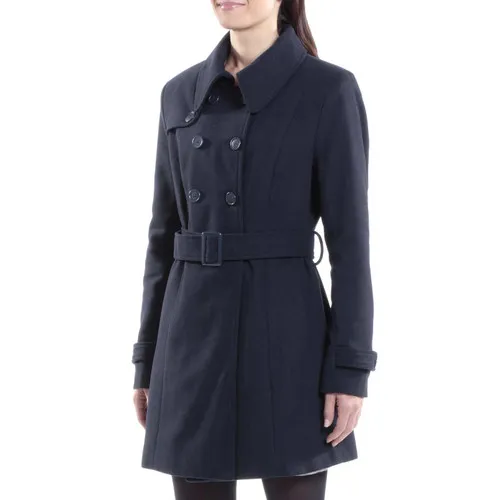 Alpine Swiss Keira Womens Wool Double Breasted Belted Trench Coat