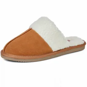 Alpine Swiss Lucy Womens Genuine Suede Memory Foam Scuff Slippers