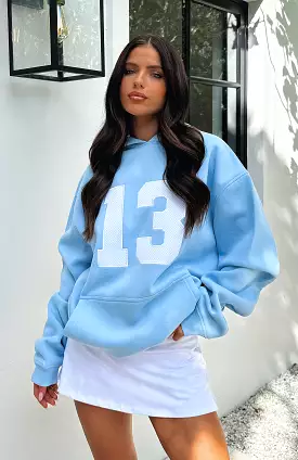 Always A Statement Oversized Hoodie Baby Blue