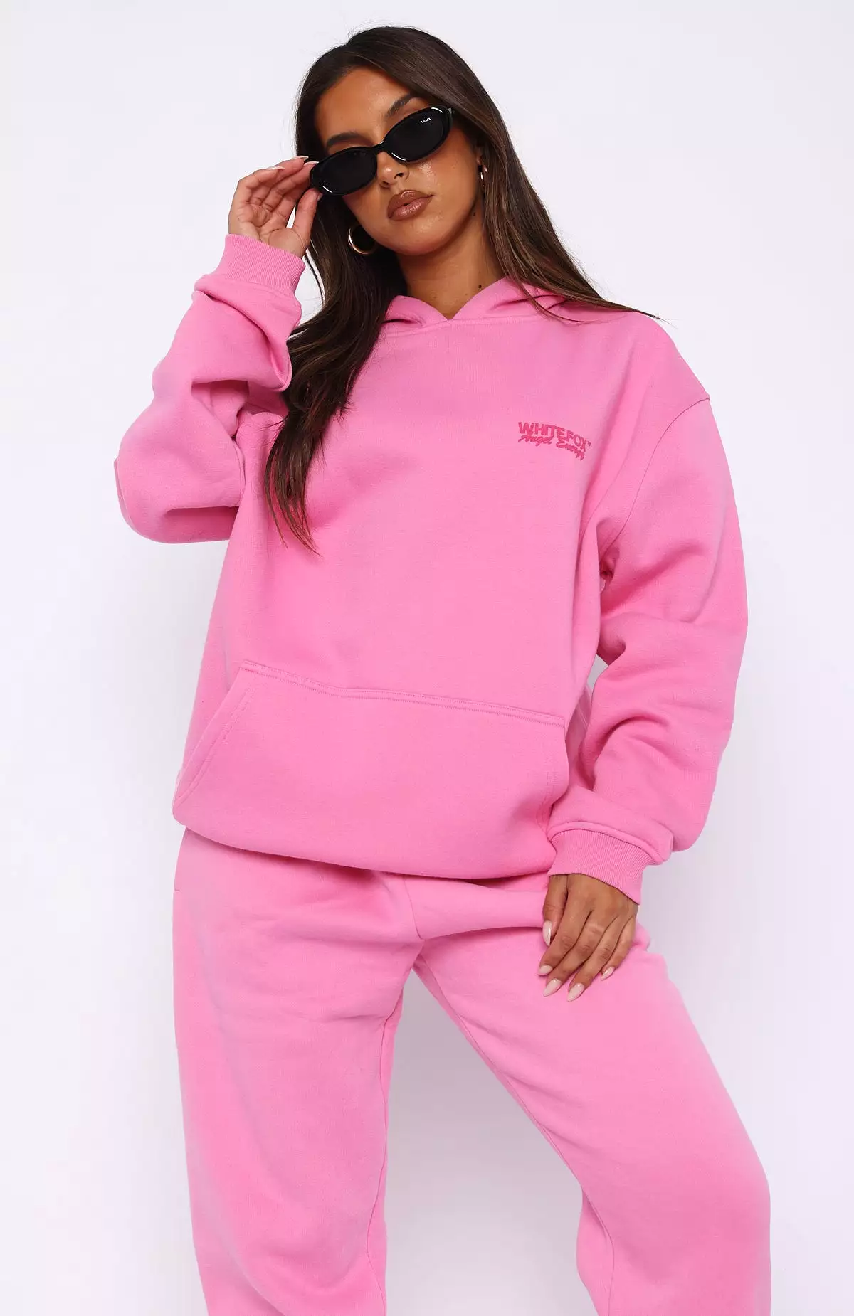 Angel Energy Oversized Hoodie Pink