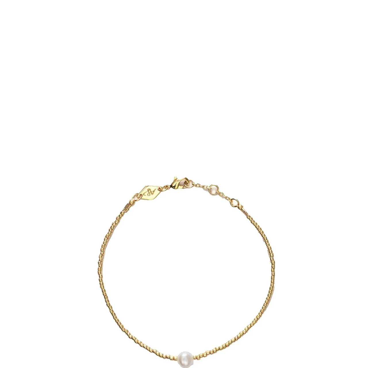 ANNI LU Pearly Bracelet - Gold Pearl