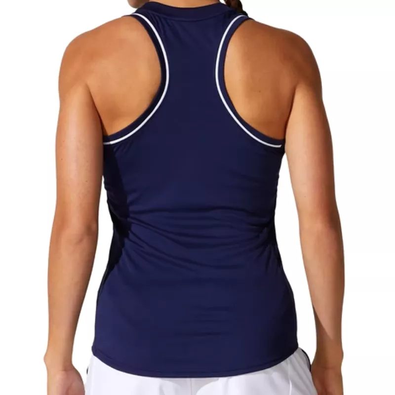 Asics Womens Court Piping Tank - Peacoat