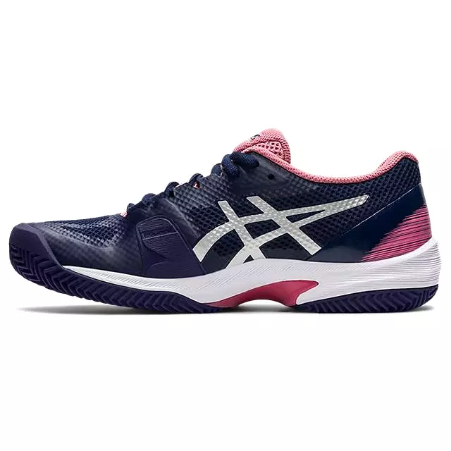 Asics Womens Court Speed FF Tennis Shoes - Peacoat/Pure Silver