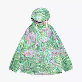 Atlantic Parka - Green Floral Poly Microfibre