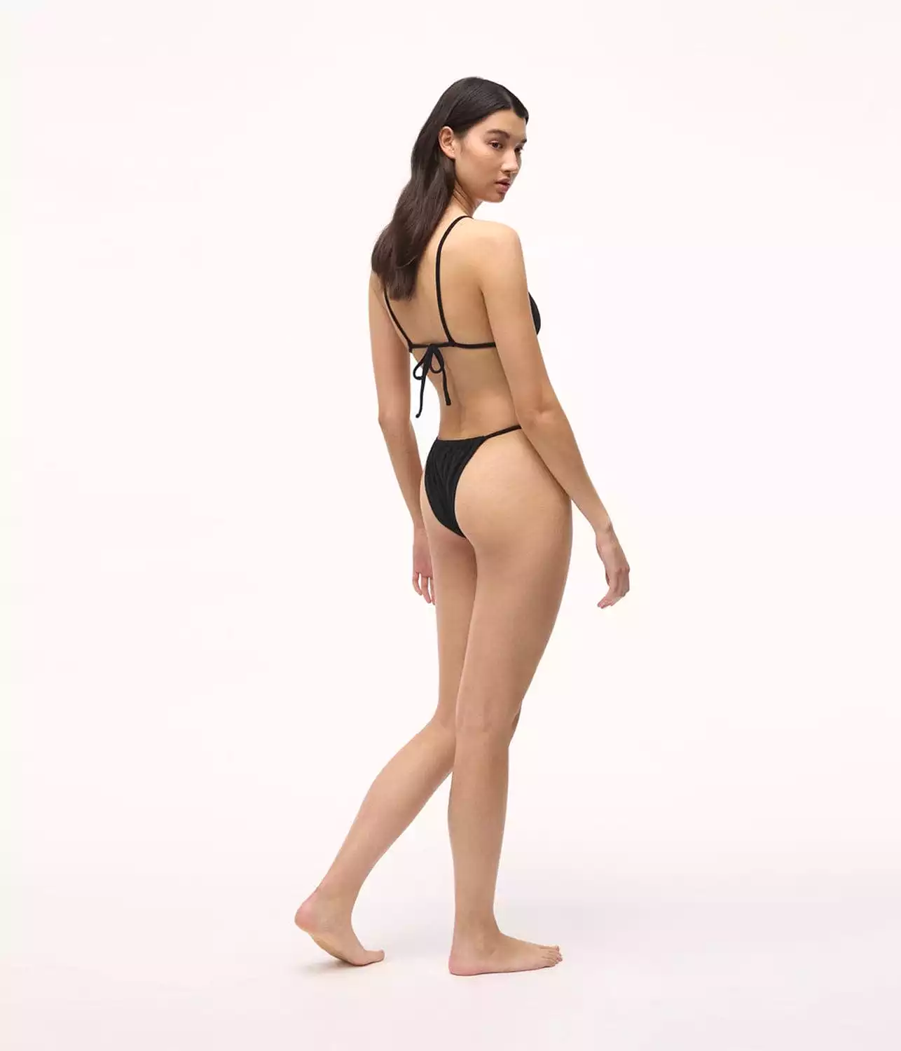 AVA STRING BIKINI BOTTOM- BLACK