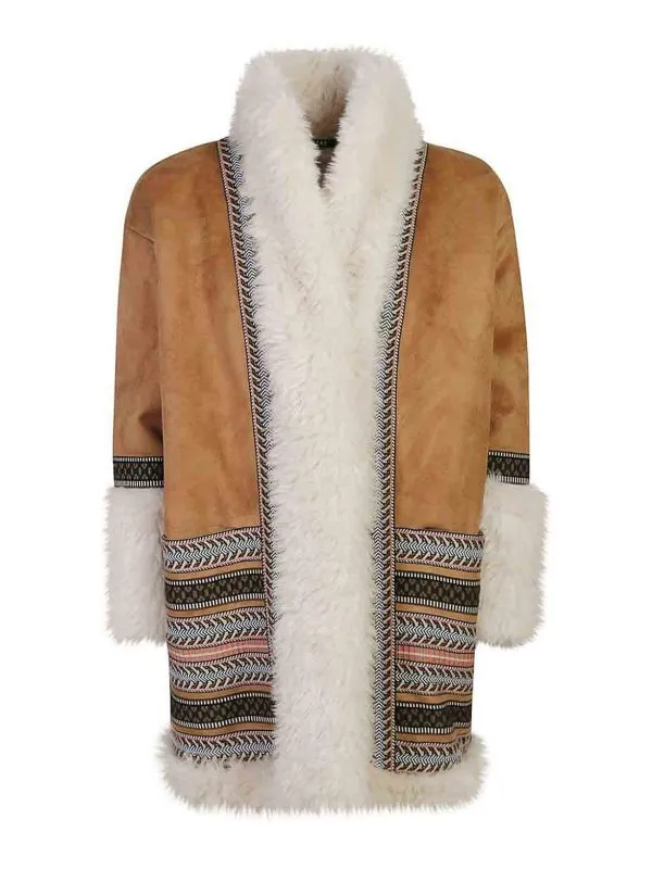 Bazar Deluxe Faux Fur Detail Coat