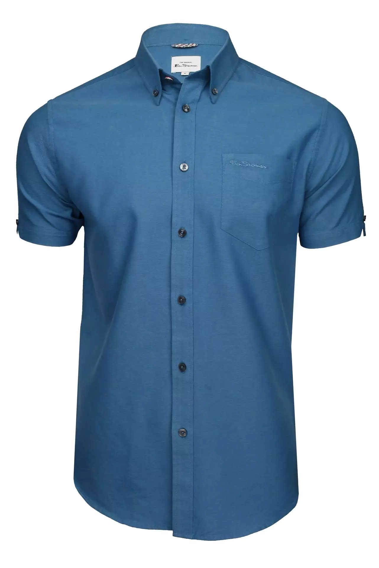 Ben Sherman Mens Oxford Shirt Short Sleeve