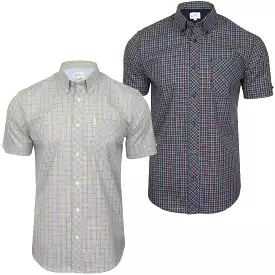 Ben Sherman Mens Shirt 'Mini Gingham' - Short Sleeved