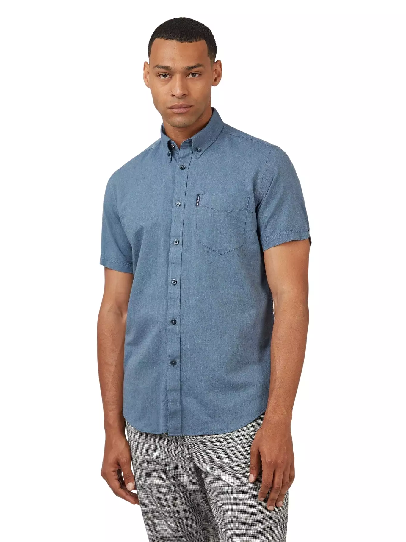 Ben Sherman Mens Shirt 'Signature Oxford' - Short Sleeved