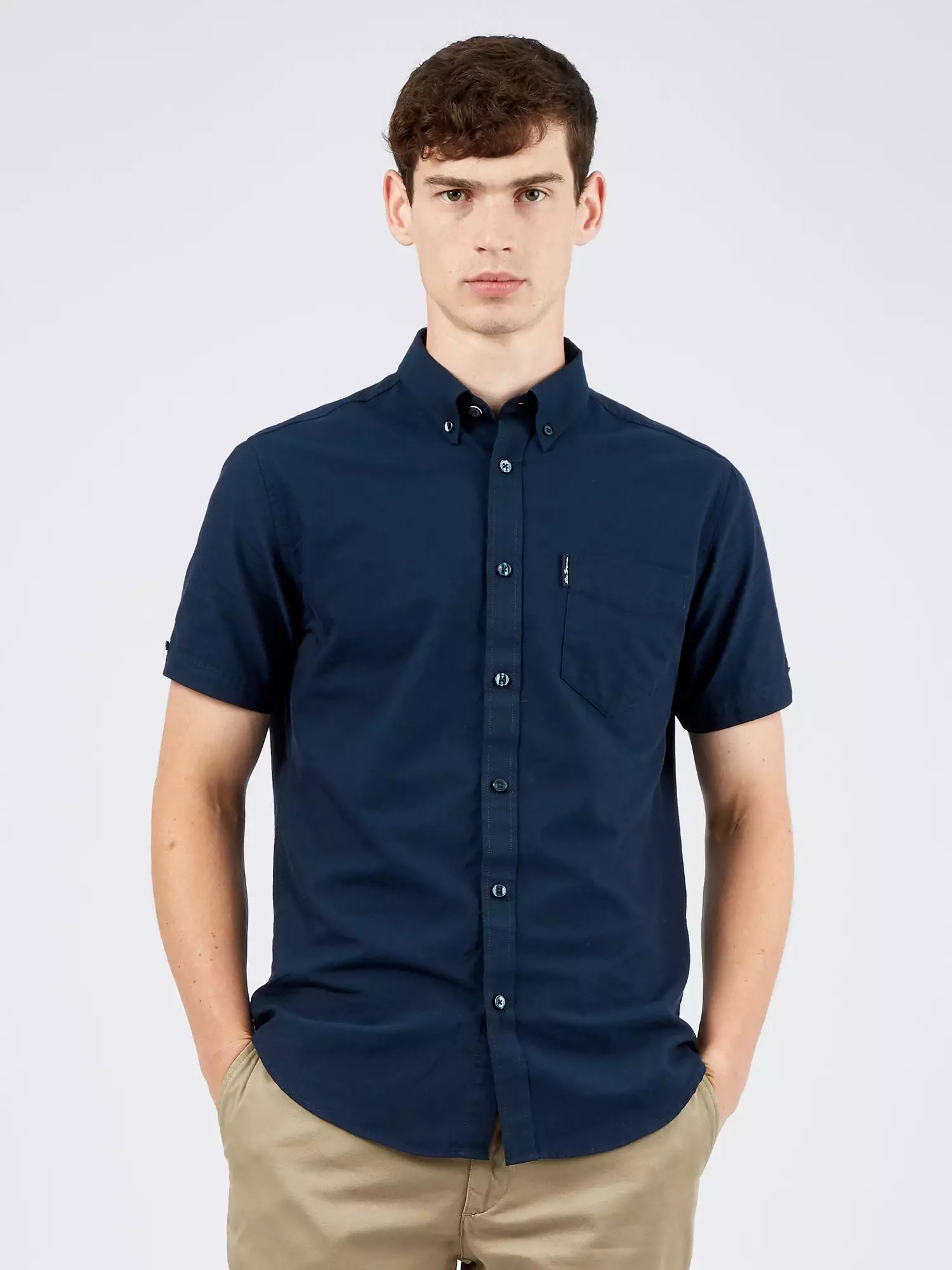 Ben Sherman Mens Shirt 'Signature Oxford' - Short Sleeved