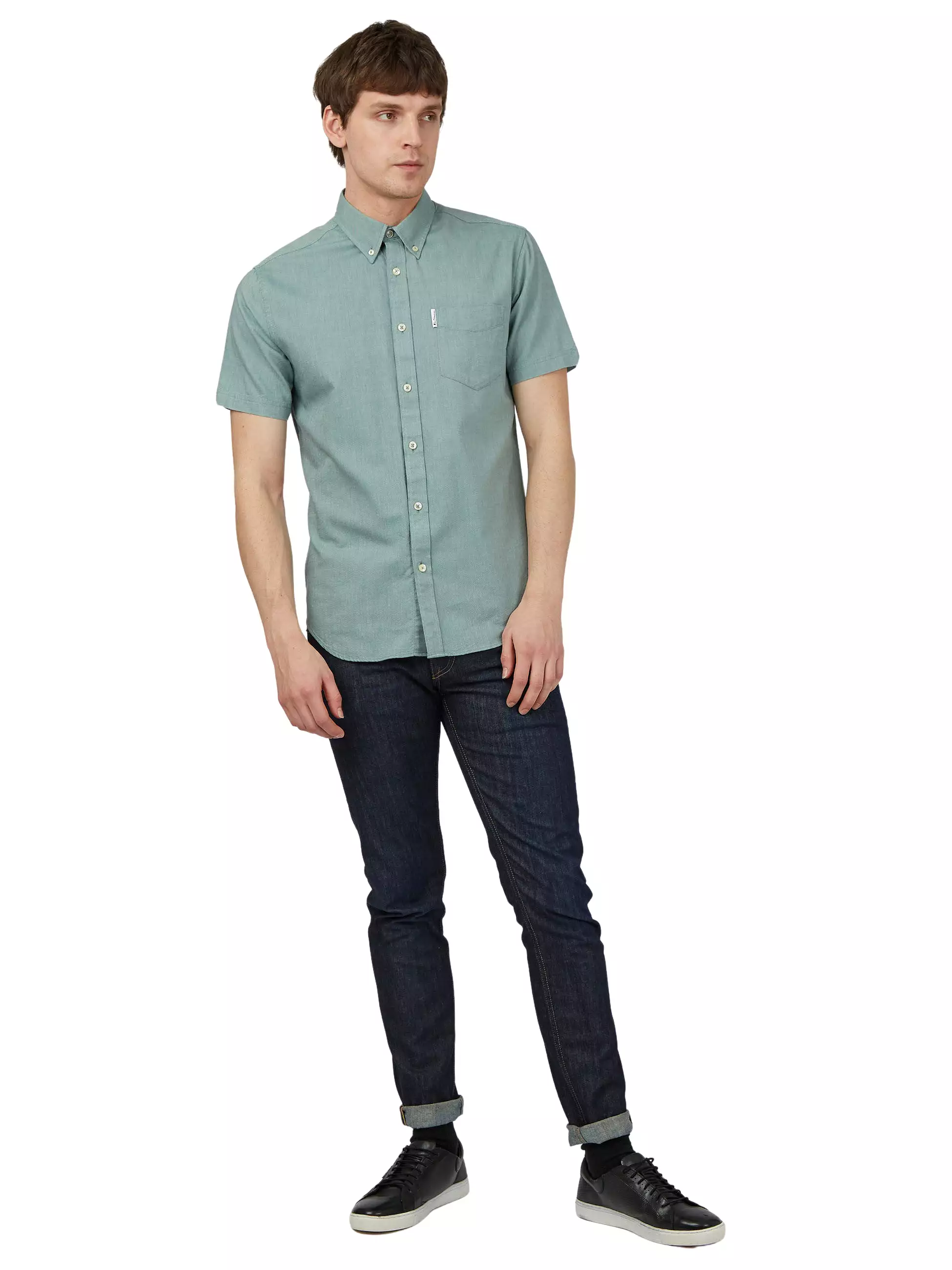 Ben Sherman Mens Shirt 'Signature Oxford' - Short Sleeved