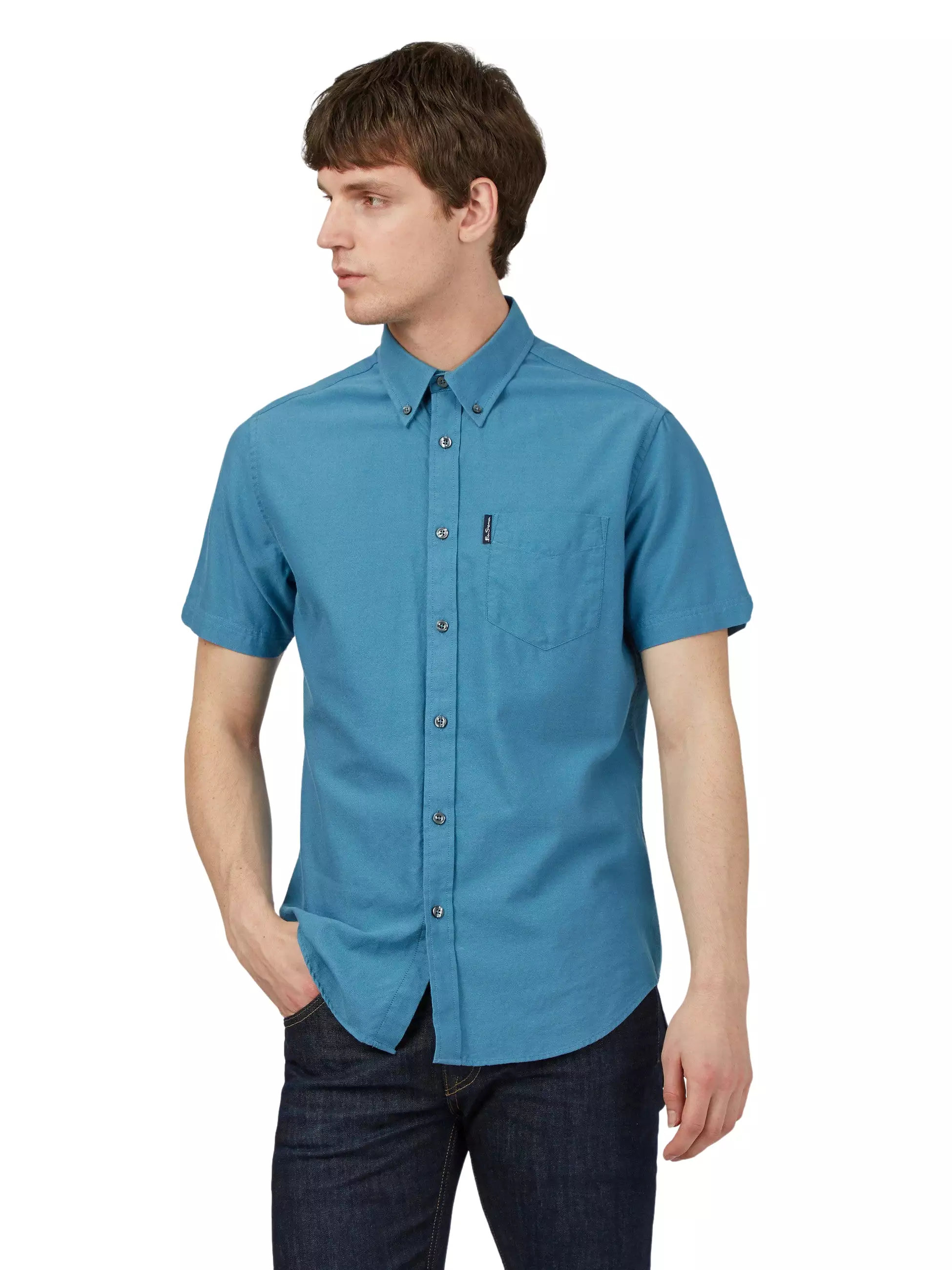 Ben Sherman Mens Shirt 'Signature Oxford' - Short Sleeved