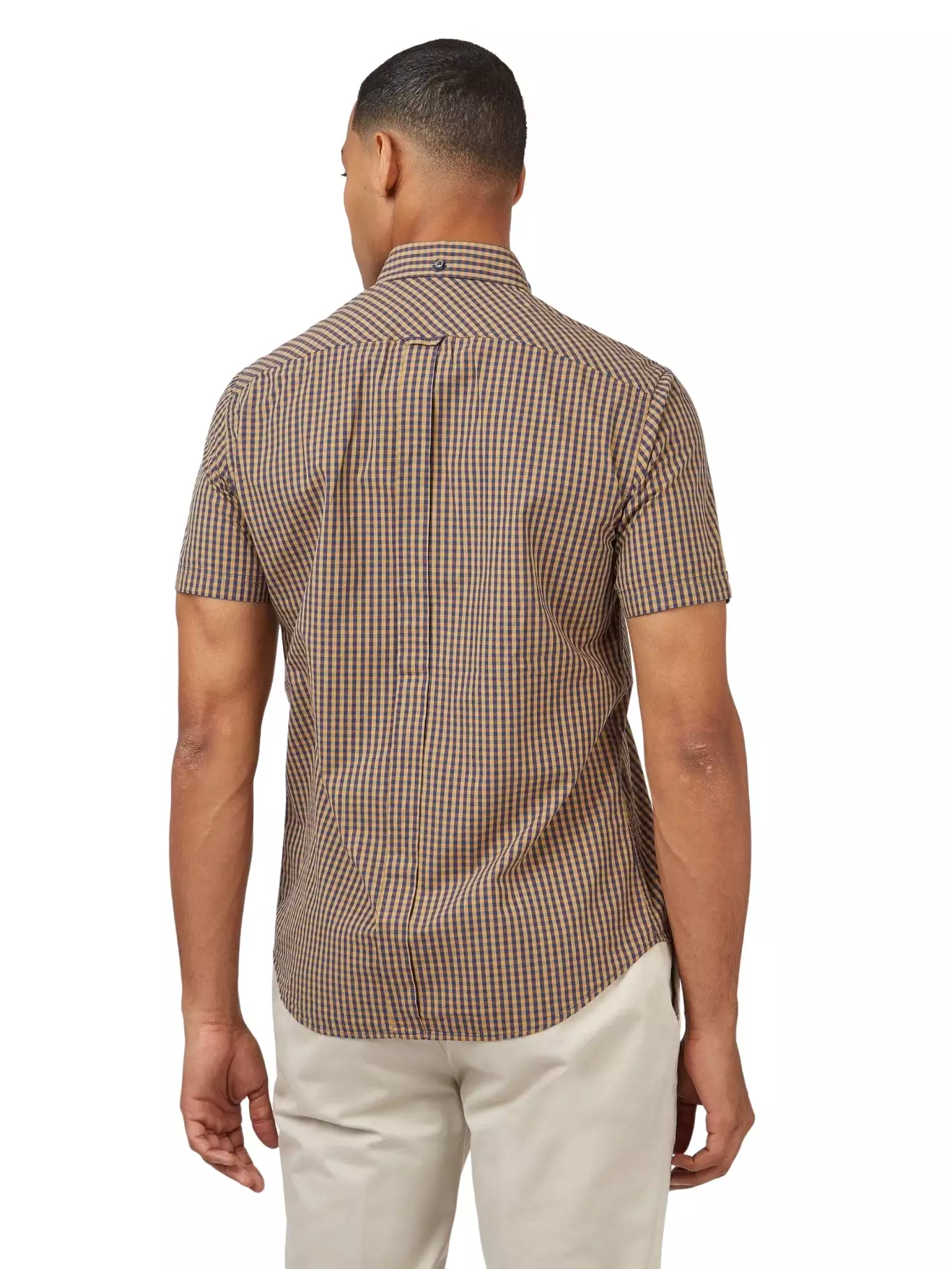 Ben Sherman Mens Signature Gingham Shirt - Short Sleeved