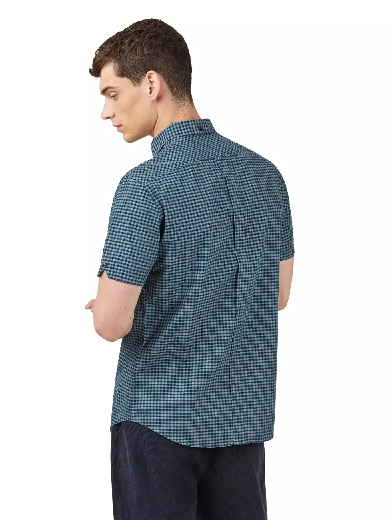 Ben Sherman Mens Signature Gingham Shirt - Short Sleeved