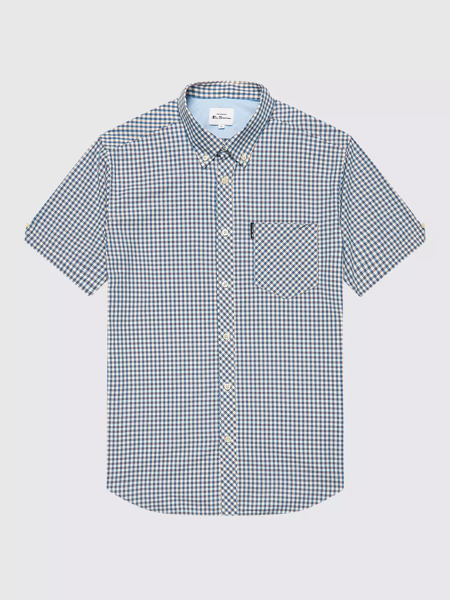 Ben Sherman Mens Signature Gingham Shirt - Short Sleeved