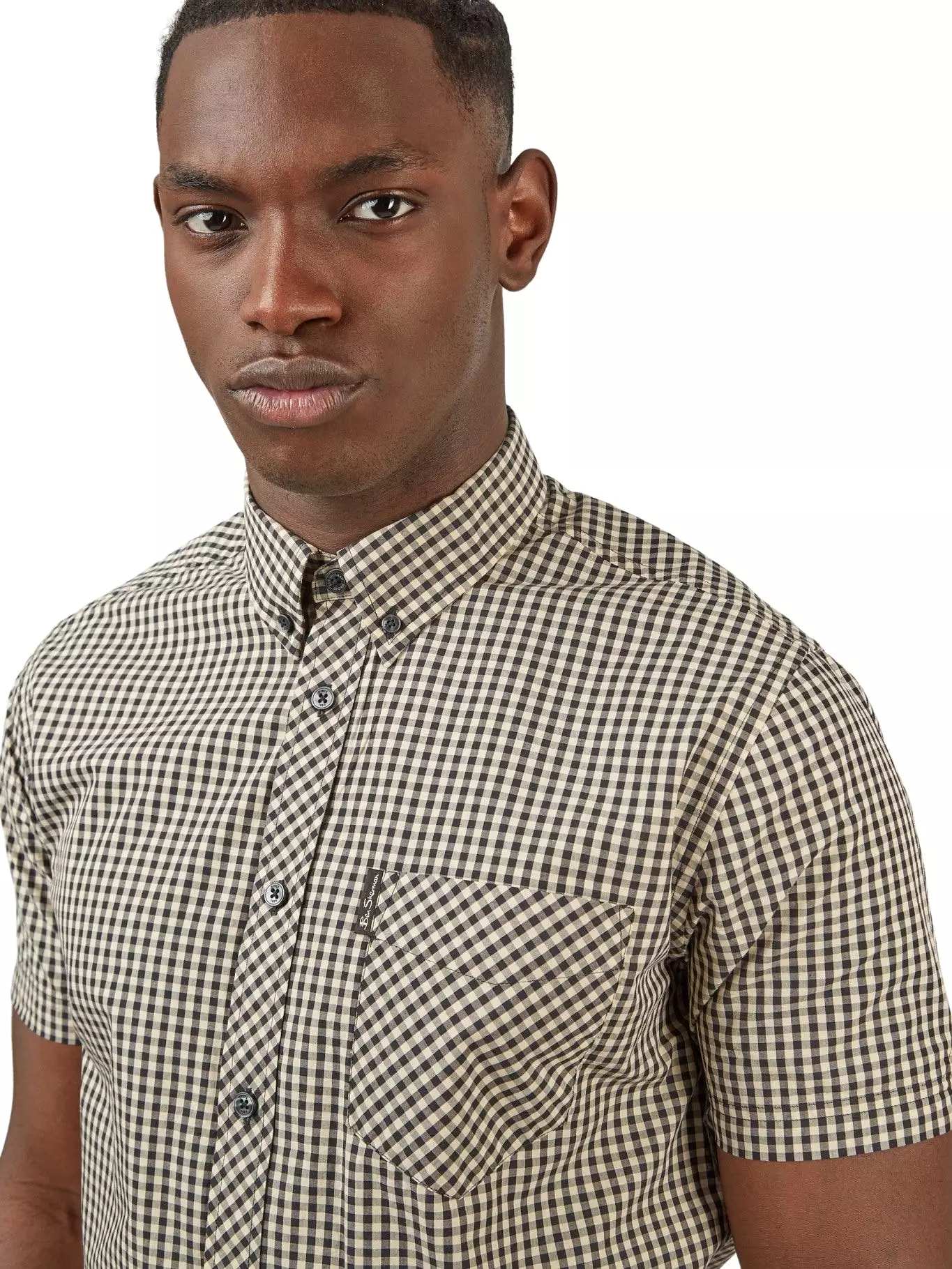 Ben Sherman Mens Signature Gingham Shirt - Short Sleeved