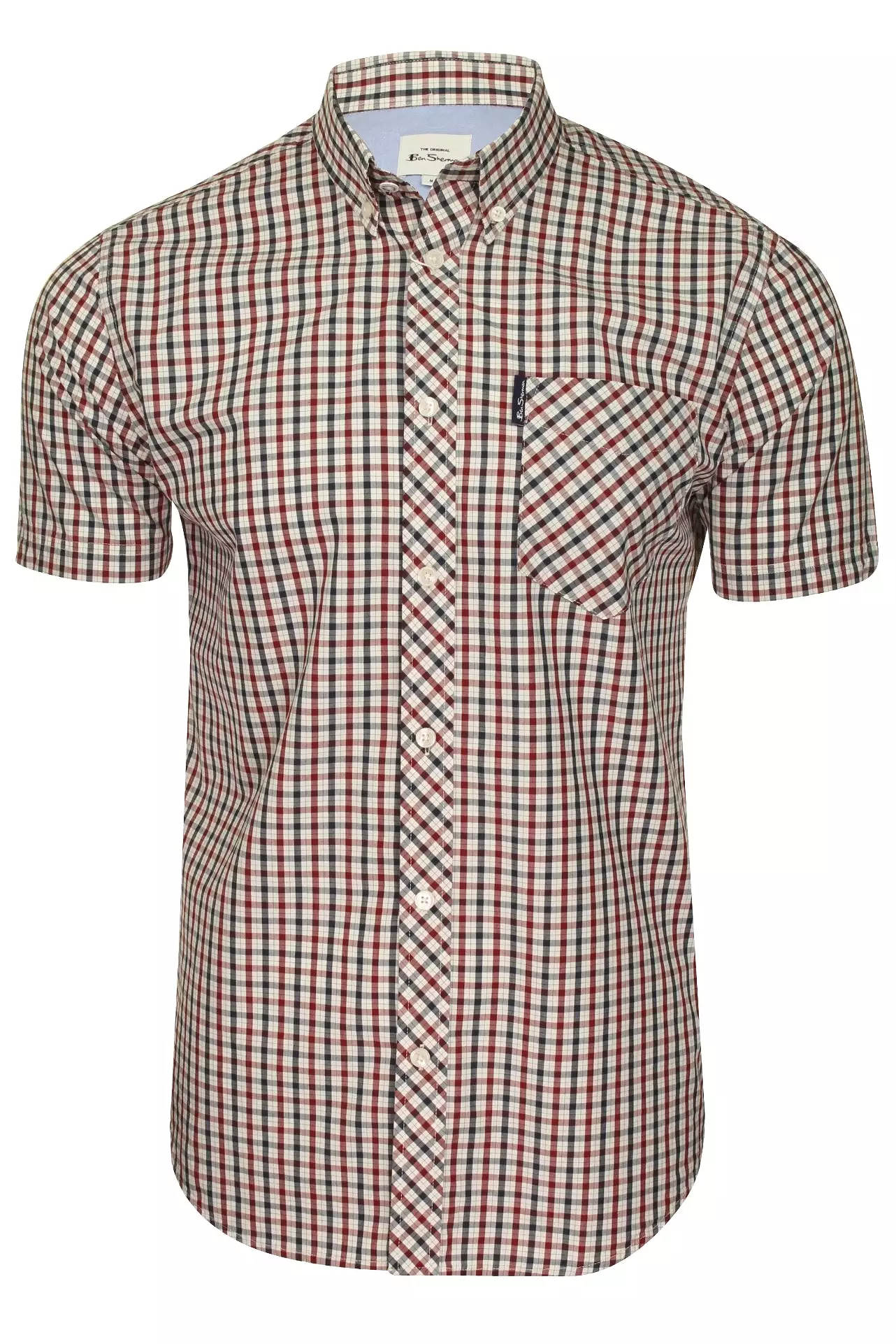 Ben Sherman Mens Signature House Check Shirt - Short Sleeved