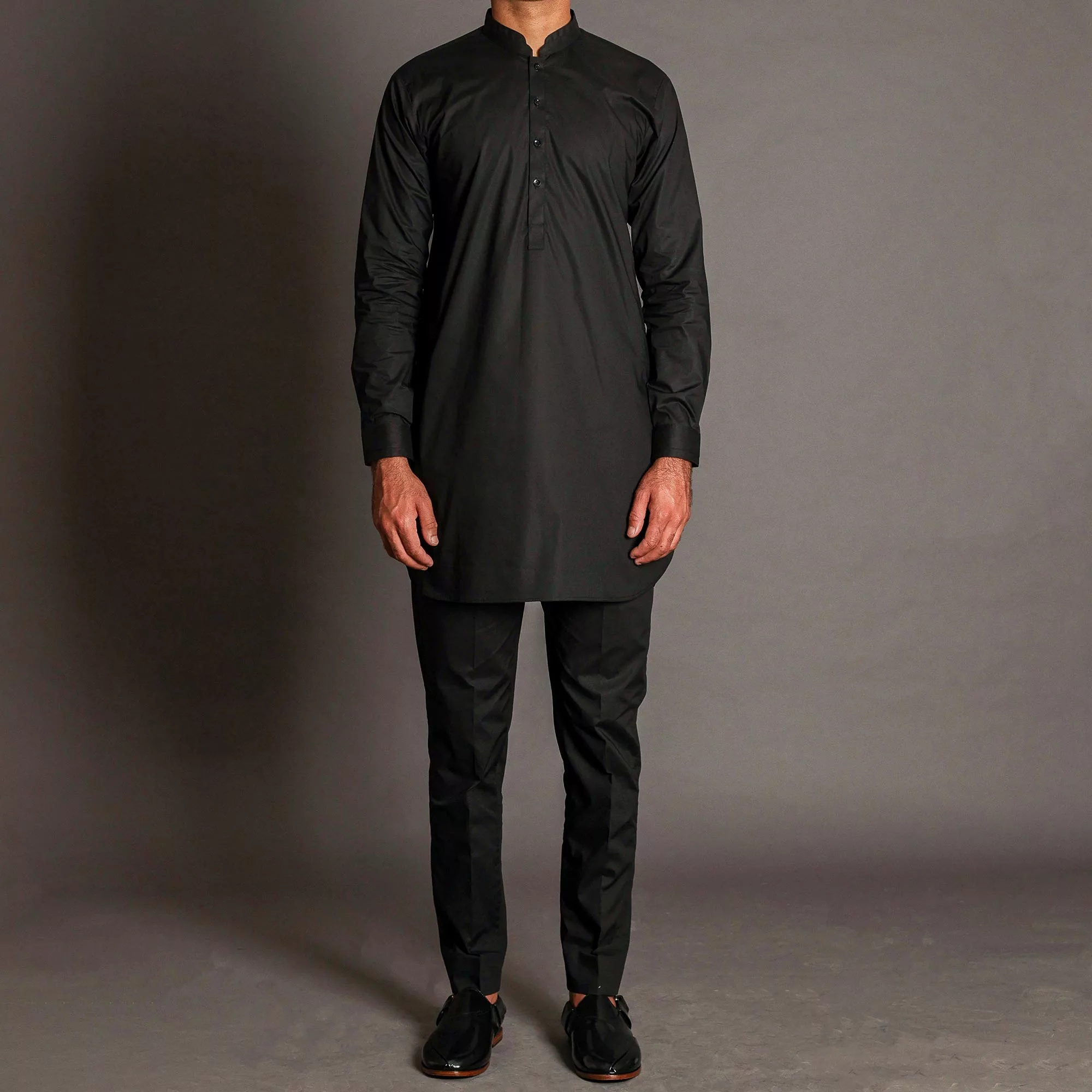 Black Short Kurta