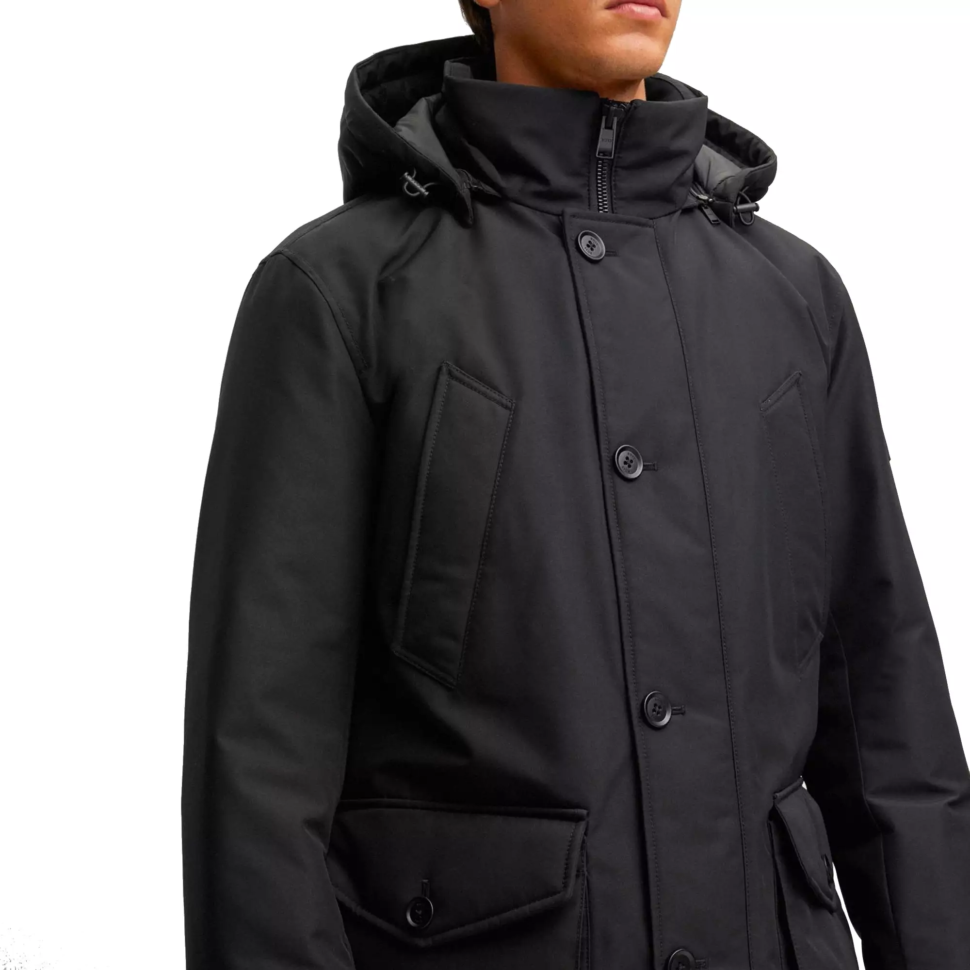 Boss Osiass Arctic Hooded Parka - Black