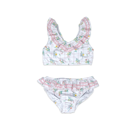 Brandy Two Piece Swimsuit - Wilmington Wildflower Windowpane