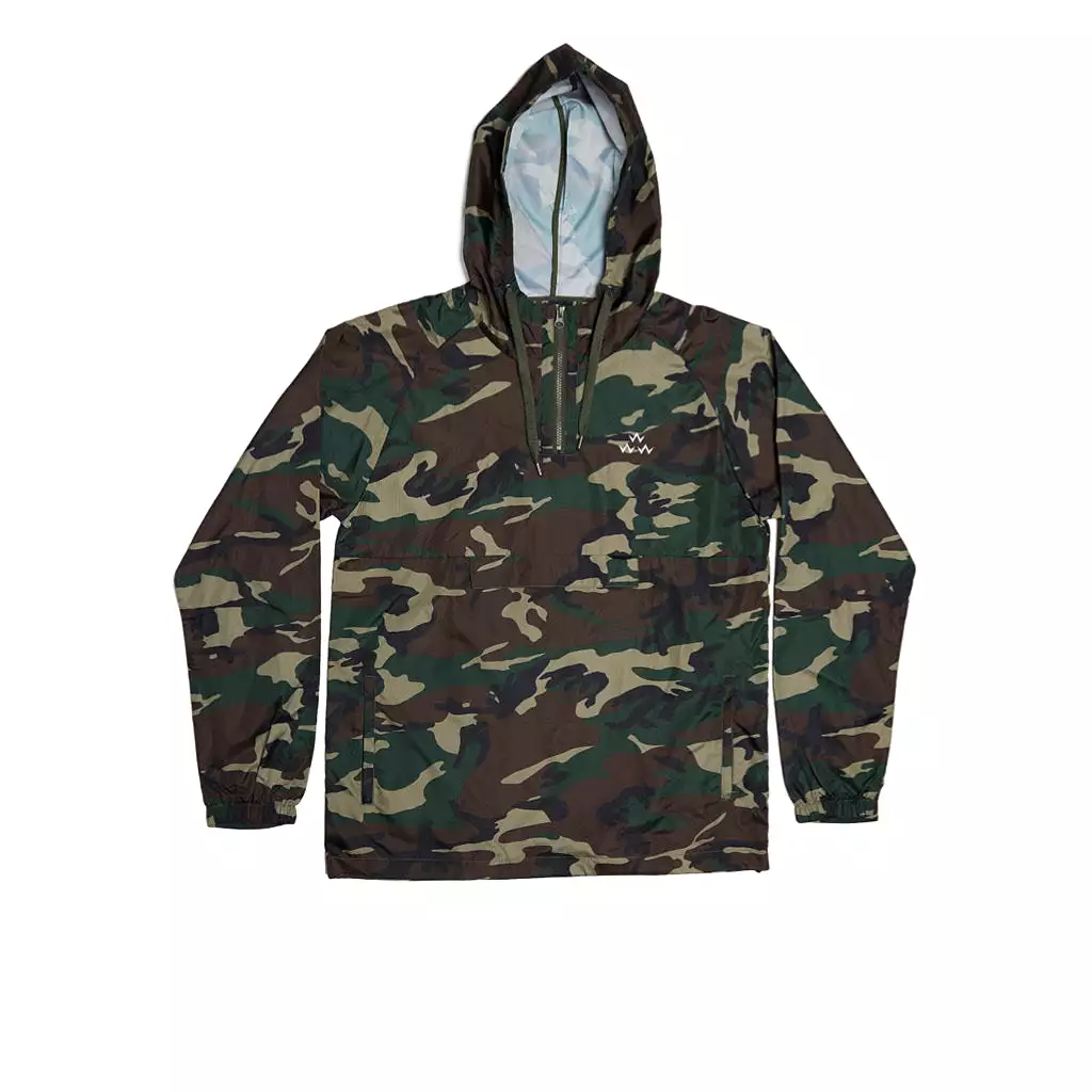 Breezy light weight hooded windbreaker Camo