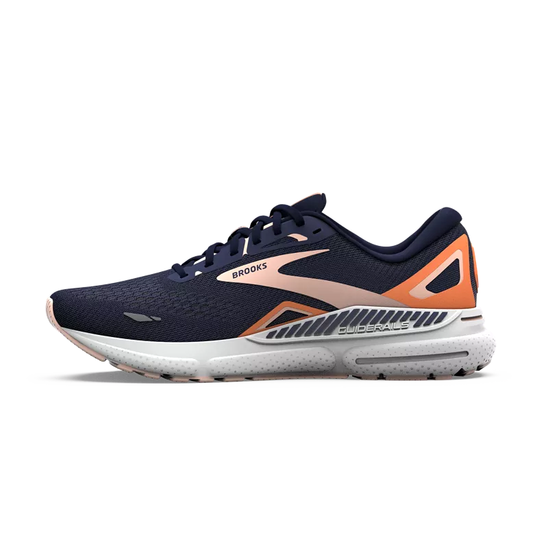 Brooks Adrenaline GTS 23 (B Width) - Peacoat/Tangerine/Peach (Womens)