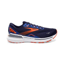 Brooks Adrenaline GTS 23 (D Width) - Peacoat/Orange/Surf the Web (Mens)