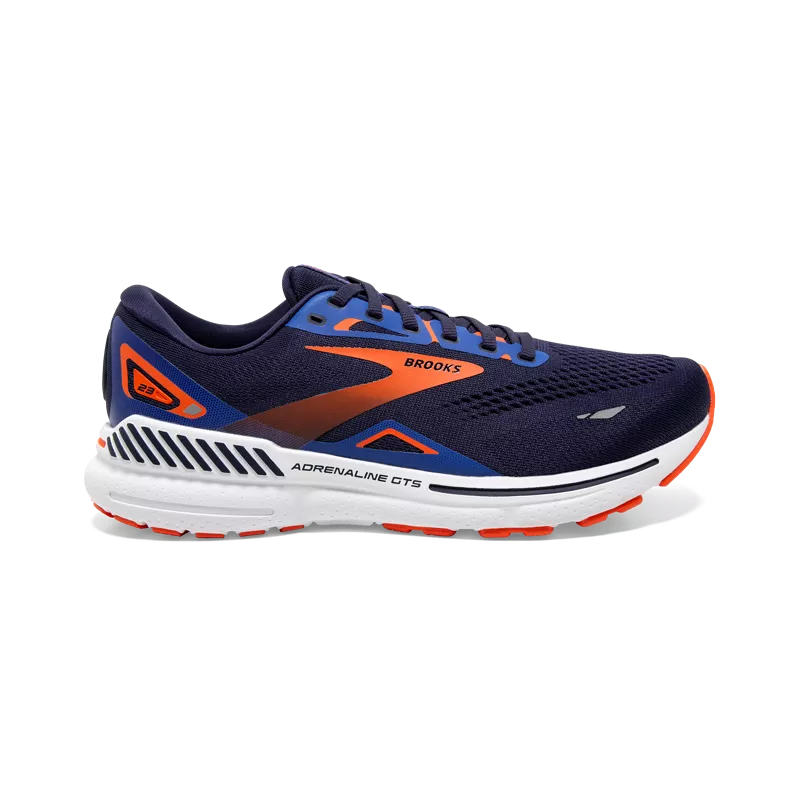 Brooks Adrenaline GTS 23 (D Width) - Peacoat/Orange/Surf the Web (Mens)