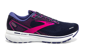 Brooks Ghost 14 Ladies Running Shoe Peacoat/Pink/White