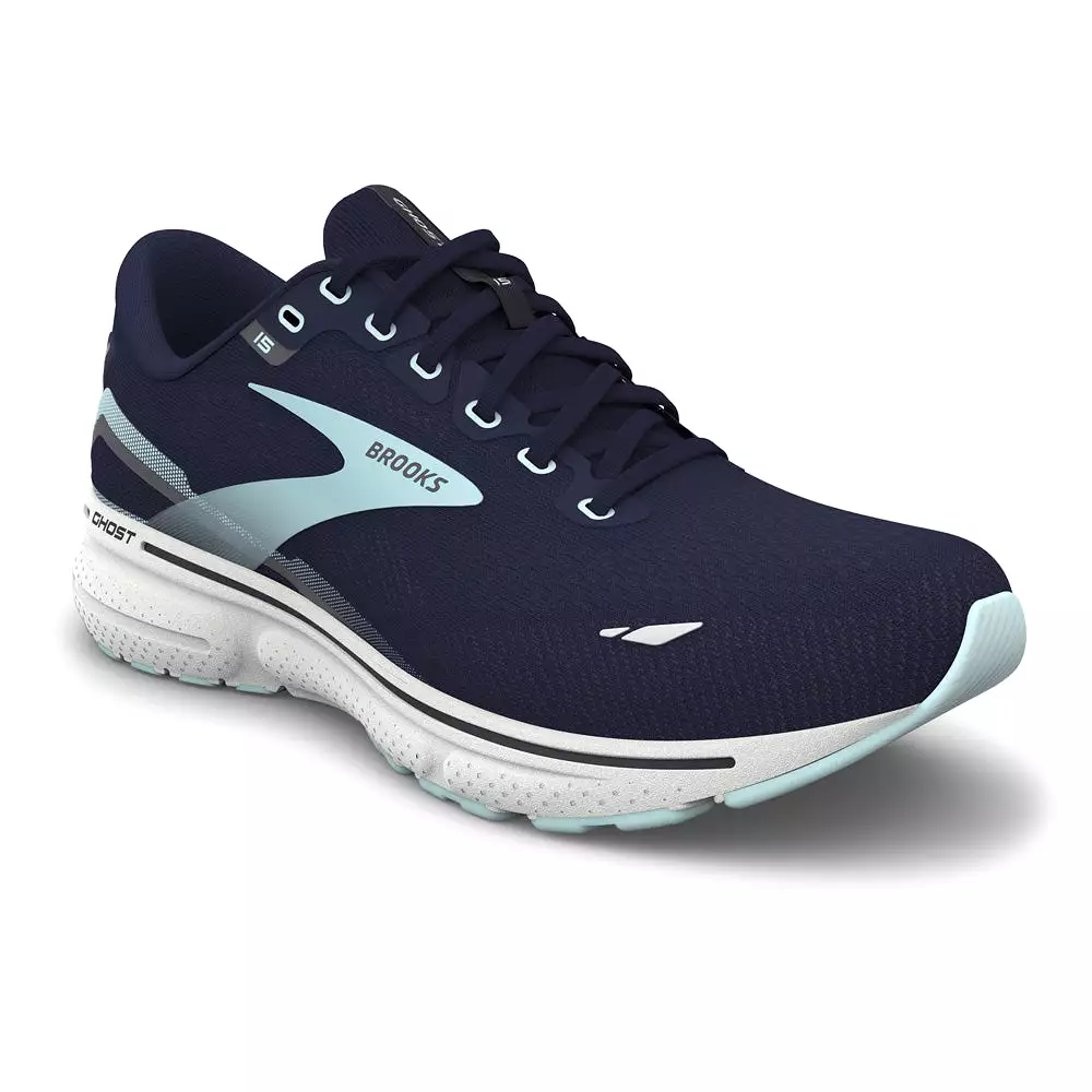 Brooks Ghost 15 (B Width) - Peacoat/Pearl/Salt Air (Womens)