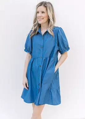 Chambray Charm Dress