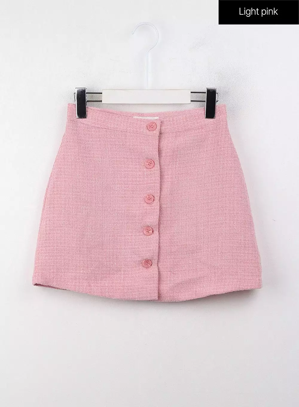 Checkered Buttoned Mini Skirt CJ408