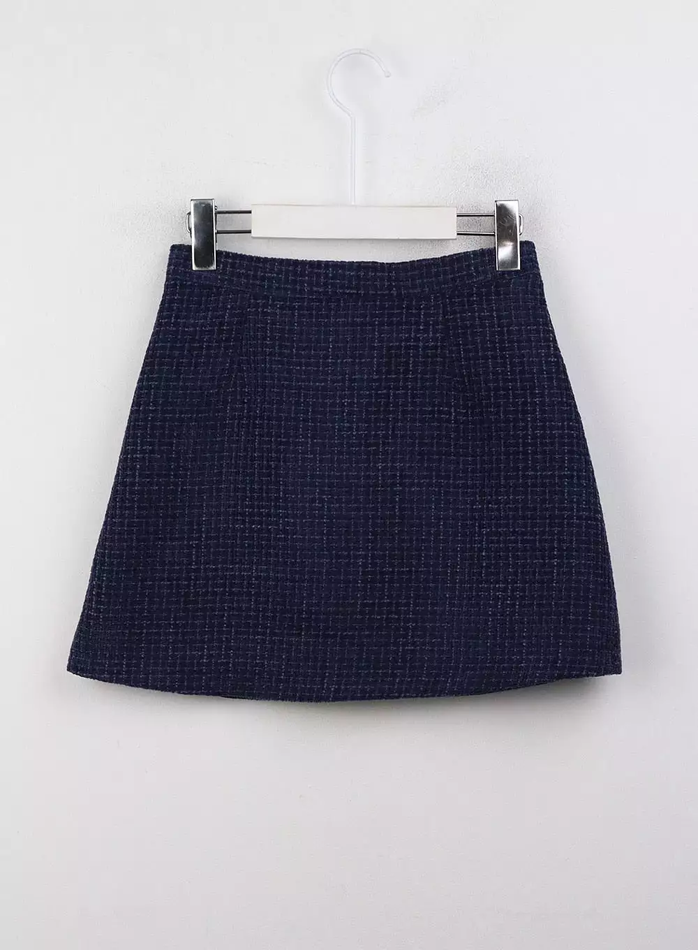 Checkered Buttoned Mini Skirt CJ408